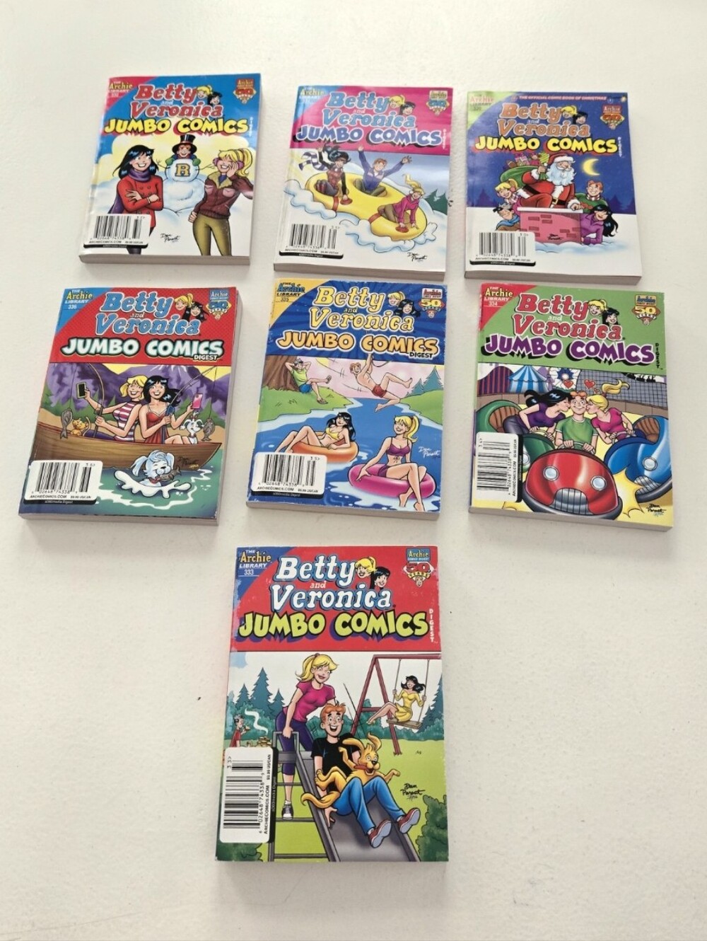 Betty and Veronica Jumbo Comics Books # 330, 331, 332, 333, 334, 335, 336